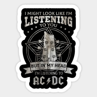 Ac Dc //Music Sticker